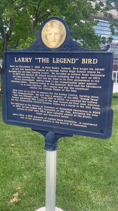 Larry Bird Statue - Public Art Near Me - Terre Haute, Indiana