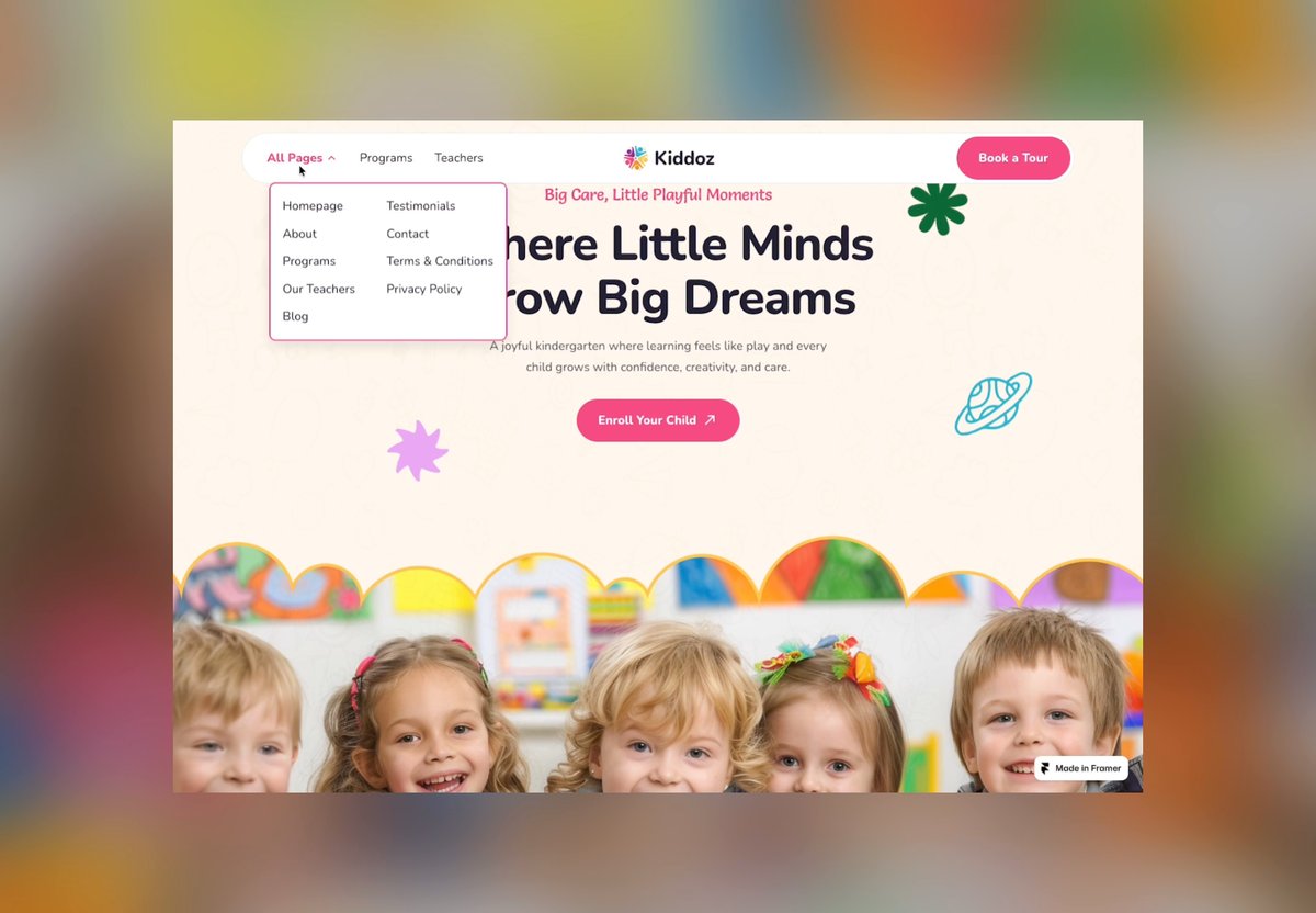 Kiddoz template cover