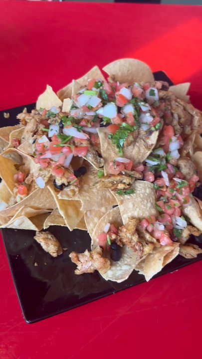 Black Magic Mexican - Chix Nachos with Cashew Queso - Food Trucks Near Me - Lebanon, New Hampshire