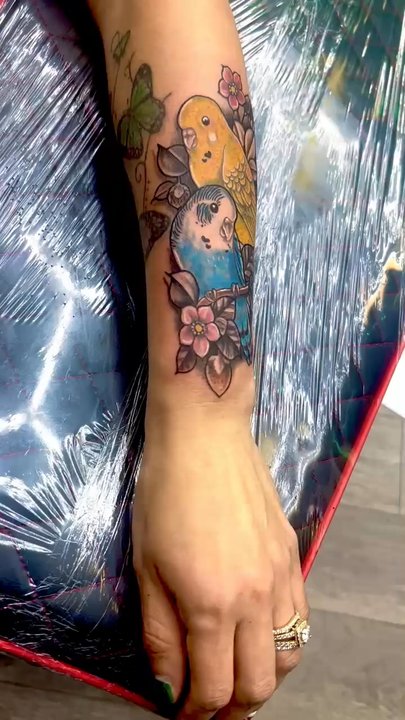 Hidden City Tattoo - Outline and finished tat - Tattoo Near Me - Wildomar, California