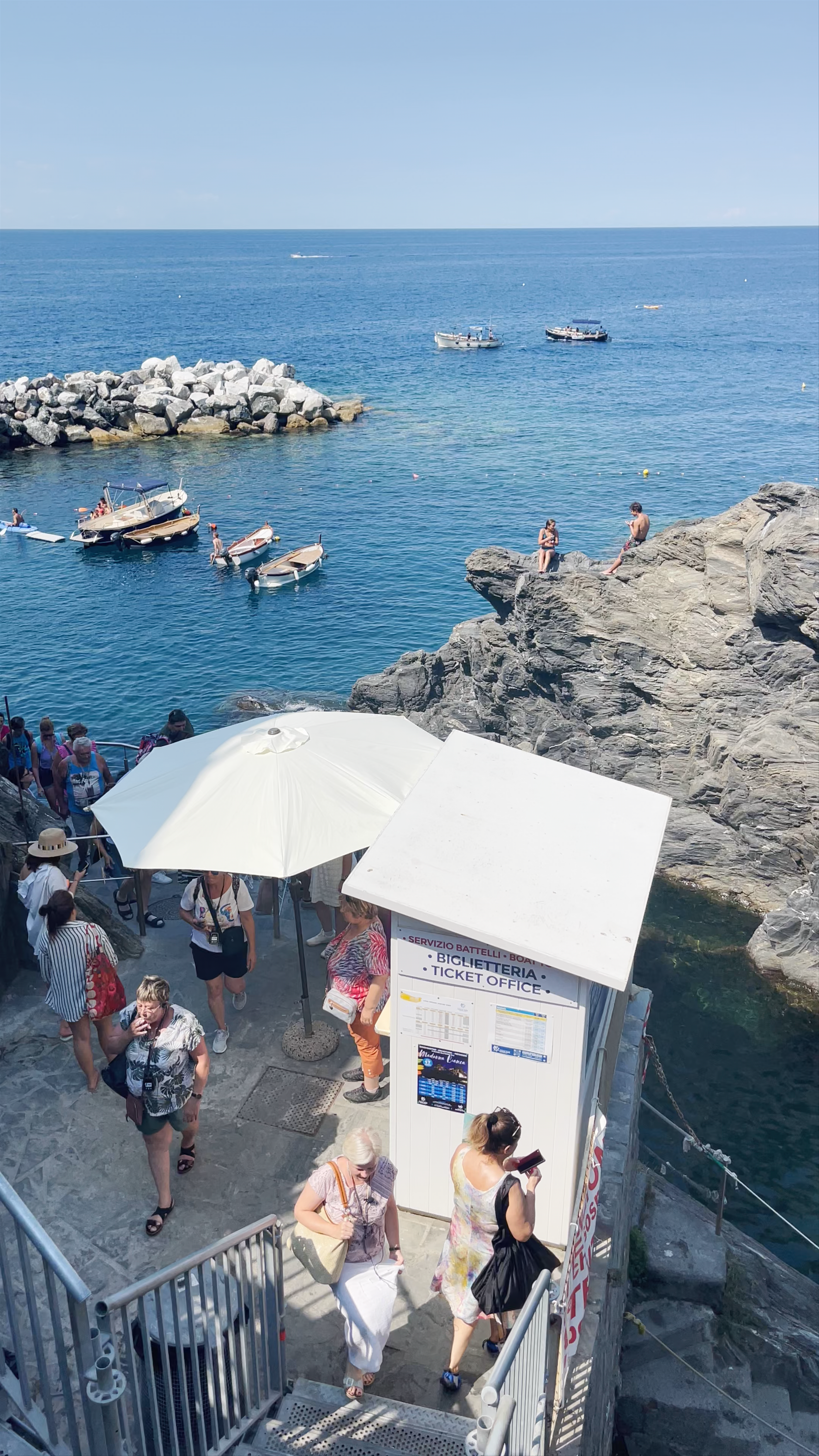 Manarola Marina: Sunlit Coastal Charm in Liguria, Italy