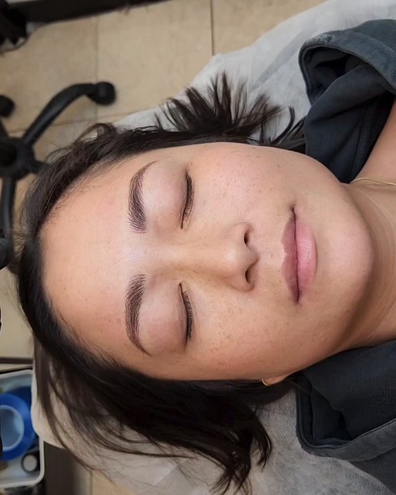 Hera Permanent Makeup - AFTER Microblading and Embroidery Combo over Preexisting Tattoo - Makeup Artists Near Me - Los Angeles, California