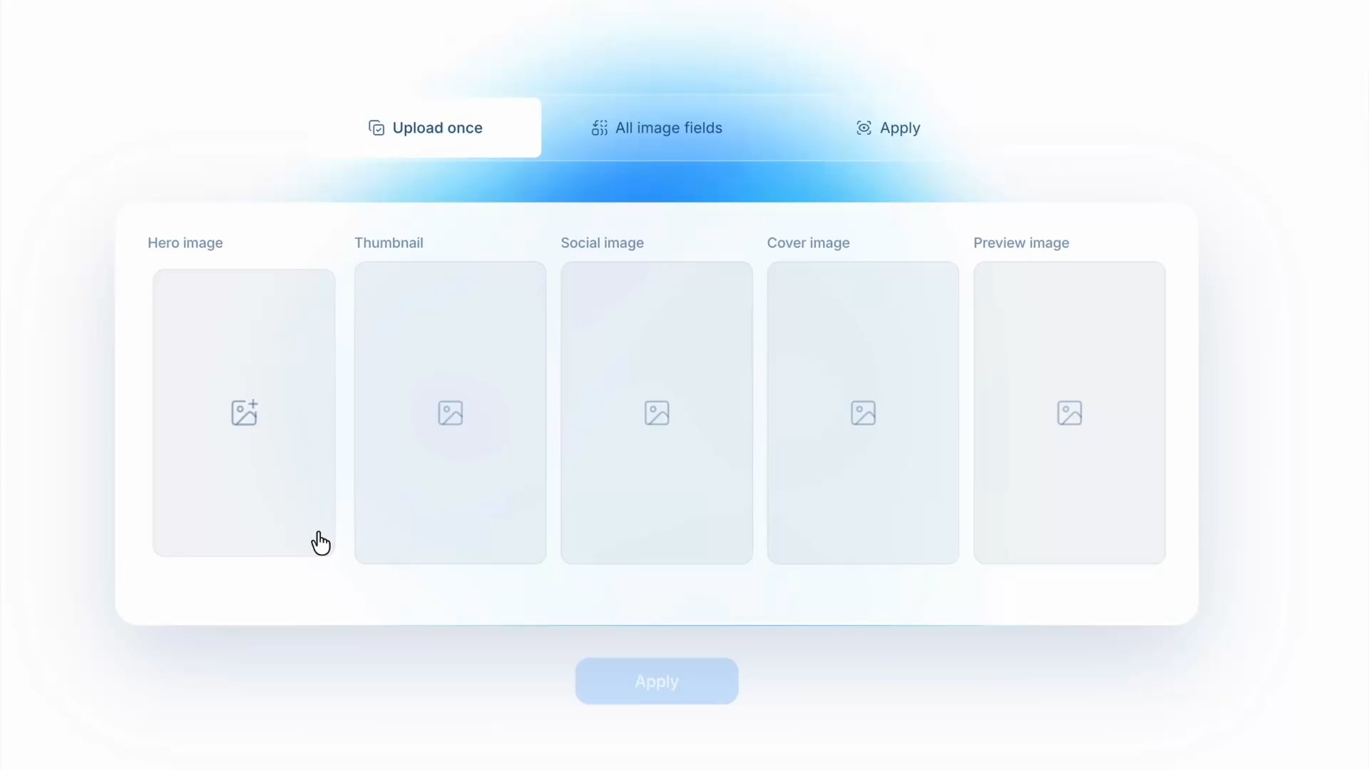 Bulk CMS images