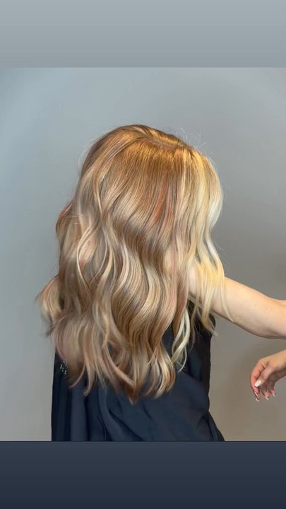 La Salon Bianca - Golden Copper Balayage long hair - Hair Salons Near Me - Rochester, New York
