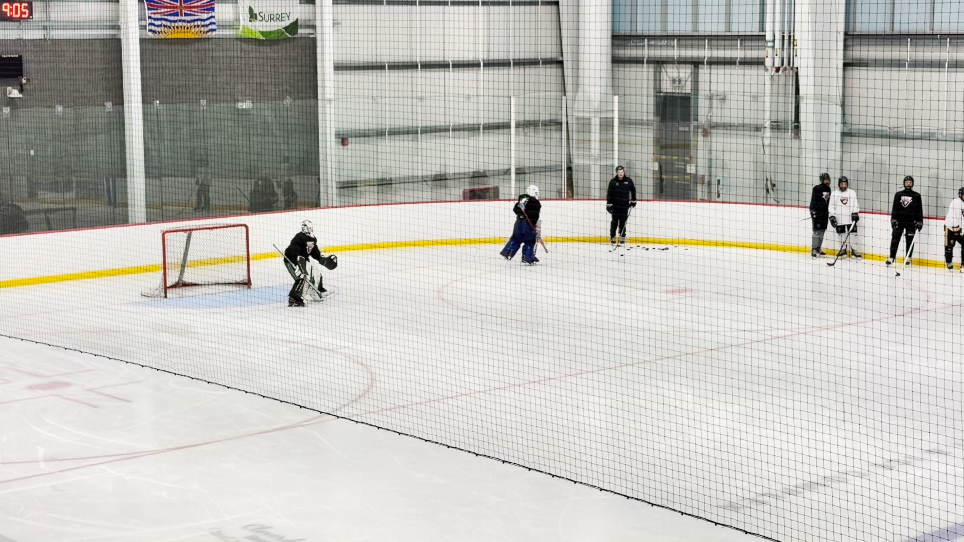Valley West Giants 2 on 0 training drill