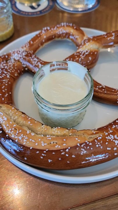 BrewHaus - Massive pretzel - Desserts Near Me - Nevada City, California