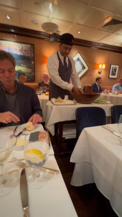 Aretsky's Patroon - the Caesar salad prepared table side. - American Near Me - New York, New York
