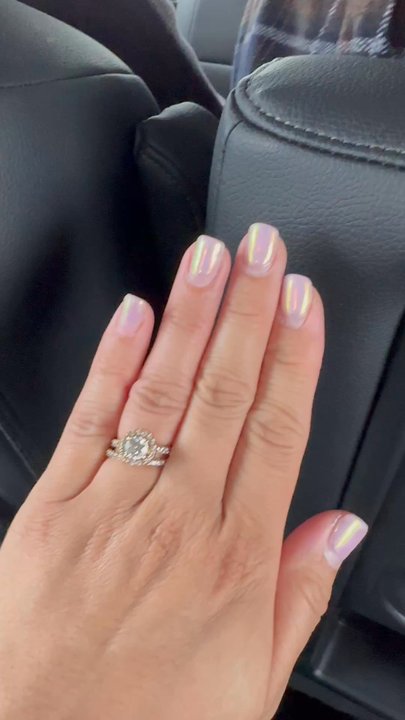 Bella 2 nail spa - Hard gel with chrome done by Hannah still looking great after 3 weeks! - Nail Salons Near Me - Dublin, California