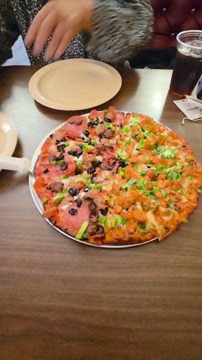 Fusion Pizza - Feb 9,  2026 The pizza before we dug in. I think the screeching hinge sound in the background was my jaws openung. - Chicken Wings Near Me - Vallejo, California