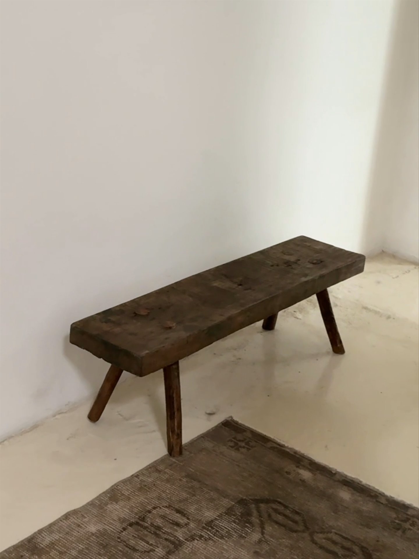Dark Wood Bench