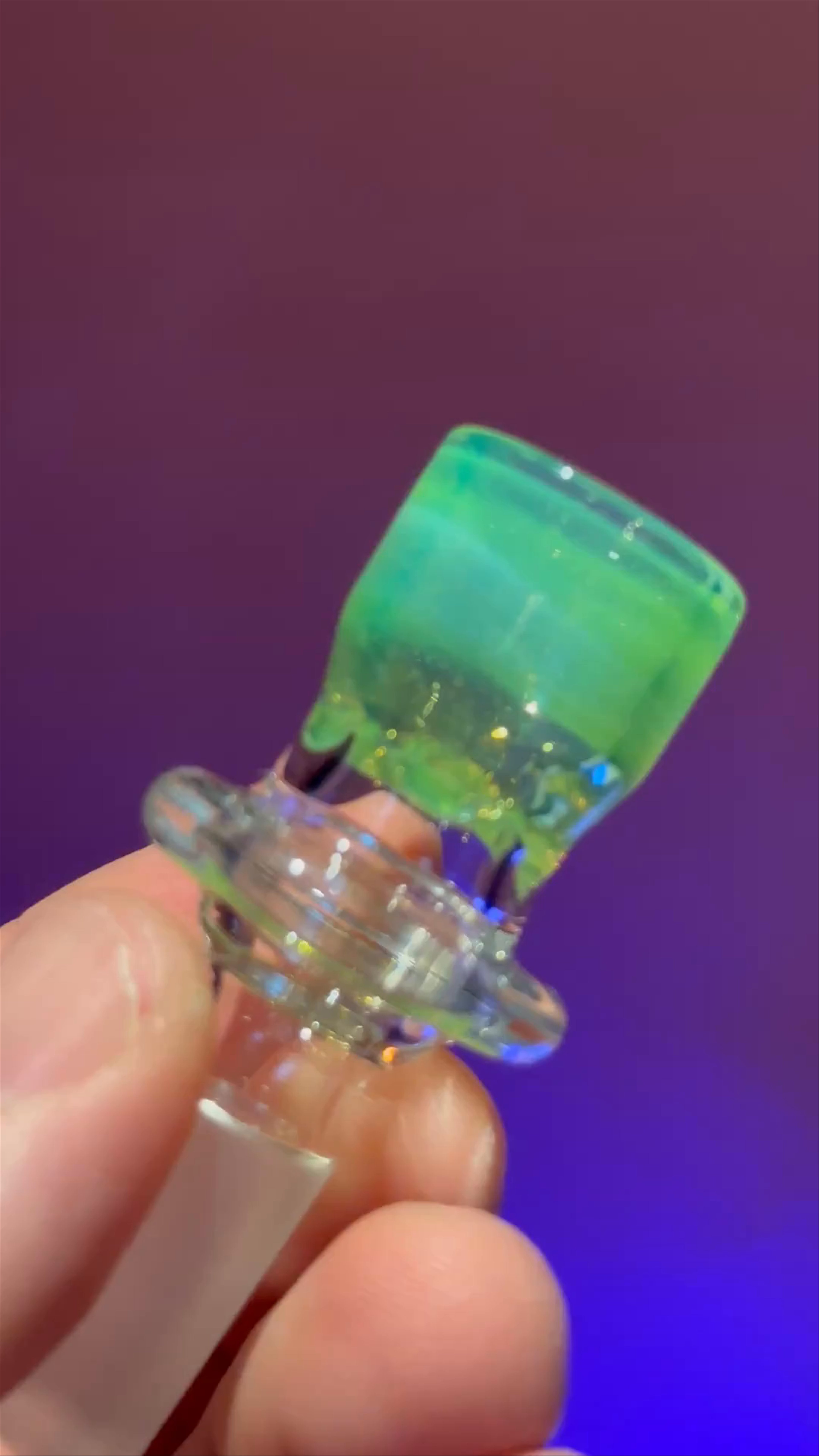 Preview pic of Ashme Green Slyme Ball Vape Diffuser Bowl