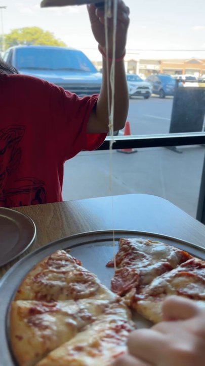 Paparazzi Pizza - Cheese Pull - Pizza Near Me - Carrollton, Texas