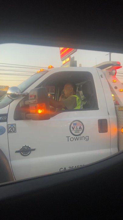 V&A Towing - Driving while watching tv is illegal and dangerous - Towing Near Me