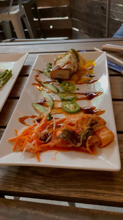 Bauhaus - Pork belly with fried egg - Wine Bars Near Me - Modesto, California