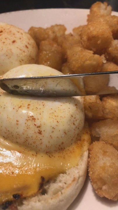 Syrup Downtown - Perfectly poached egg on my Benedict. - Breakfast & Brunch Near Me - Denver, Colorado