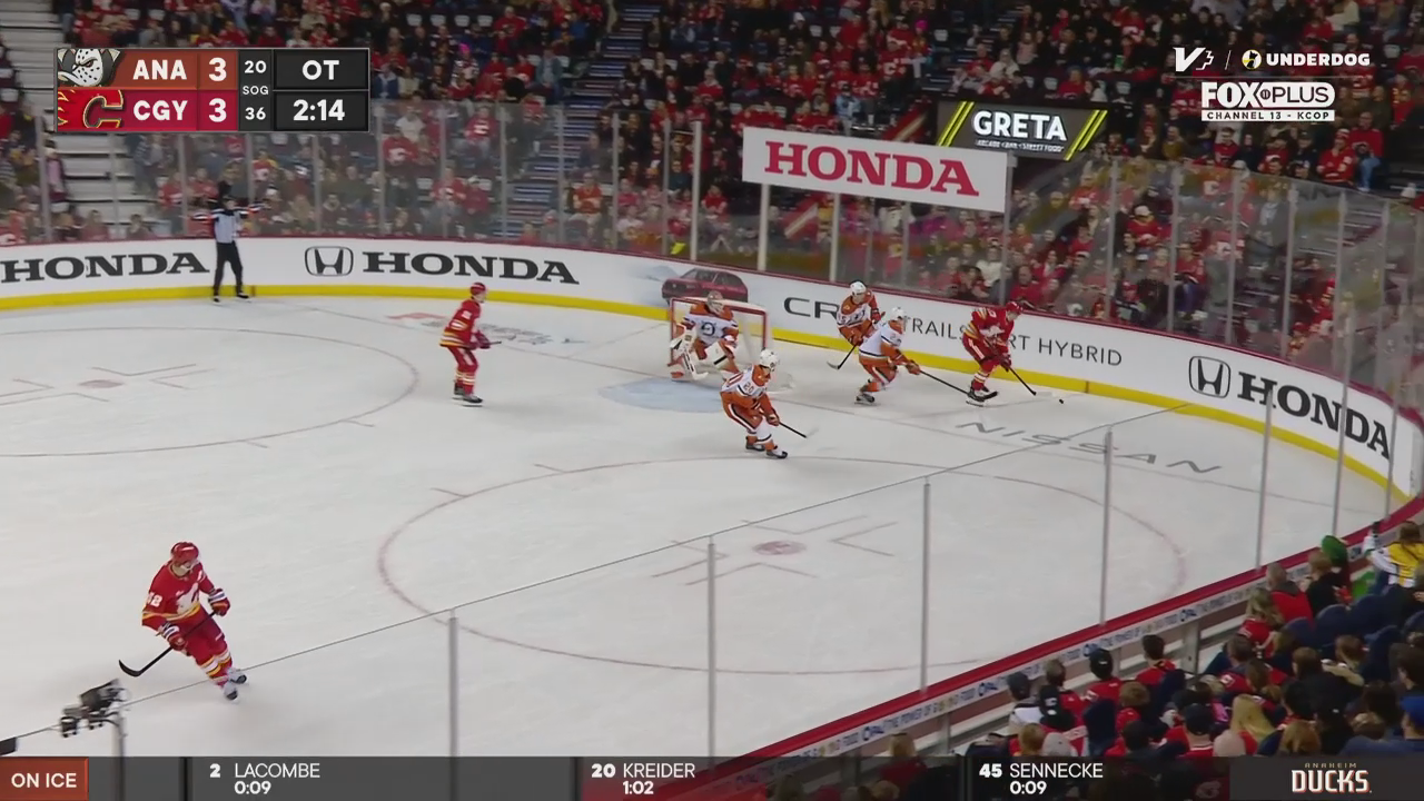 Beckett Sennecke with 3 Goals in the vs. Calgary Flames · Jan 25, 2026