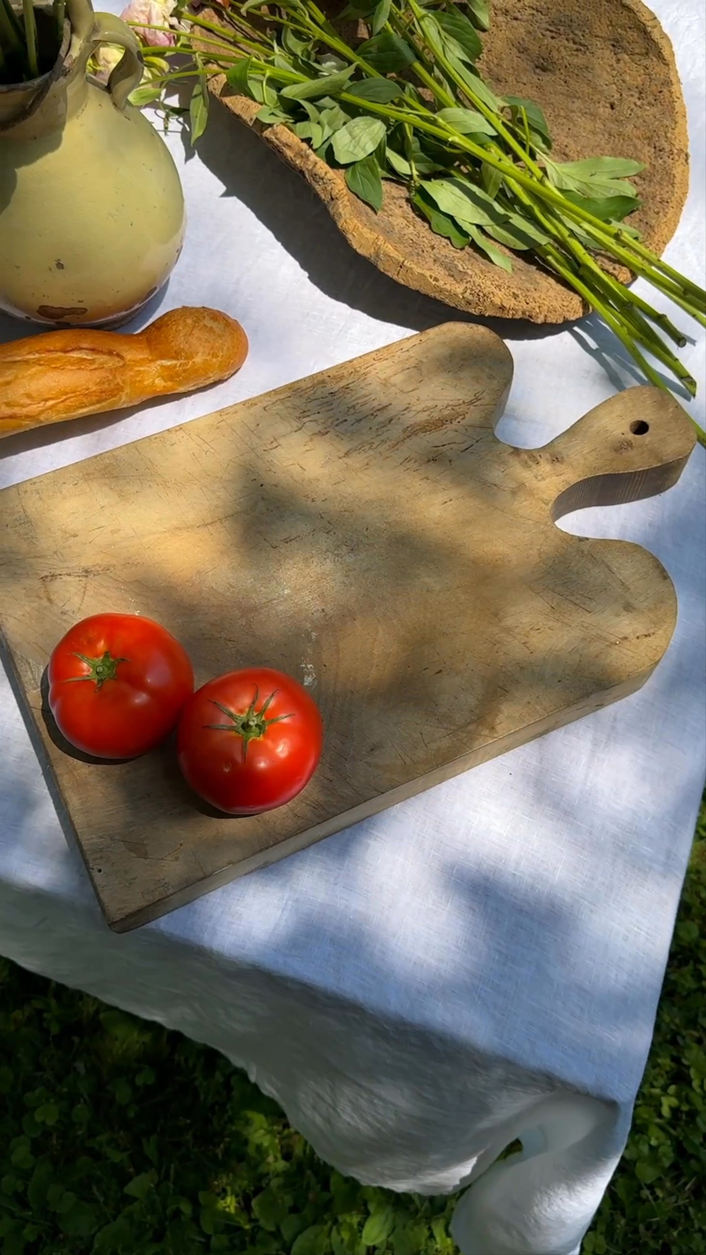 Vintage French Curvy Cutting Board