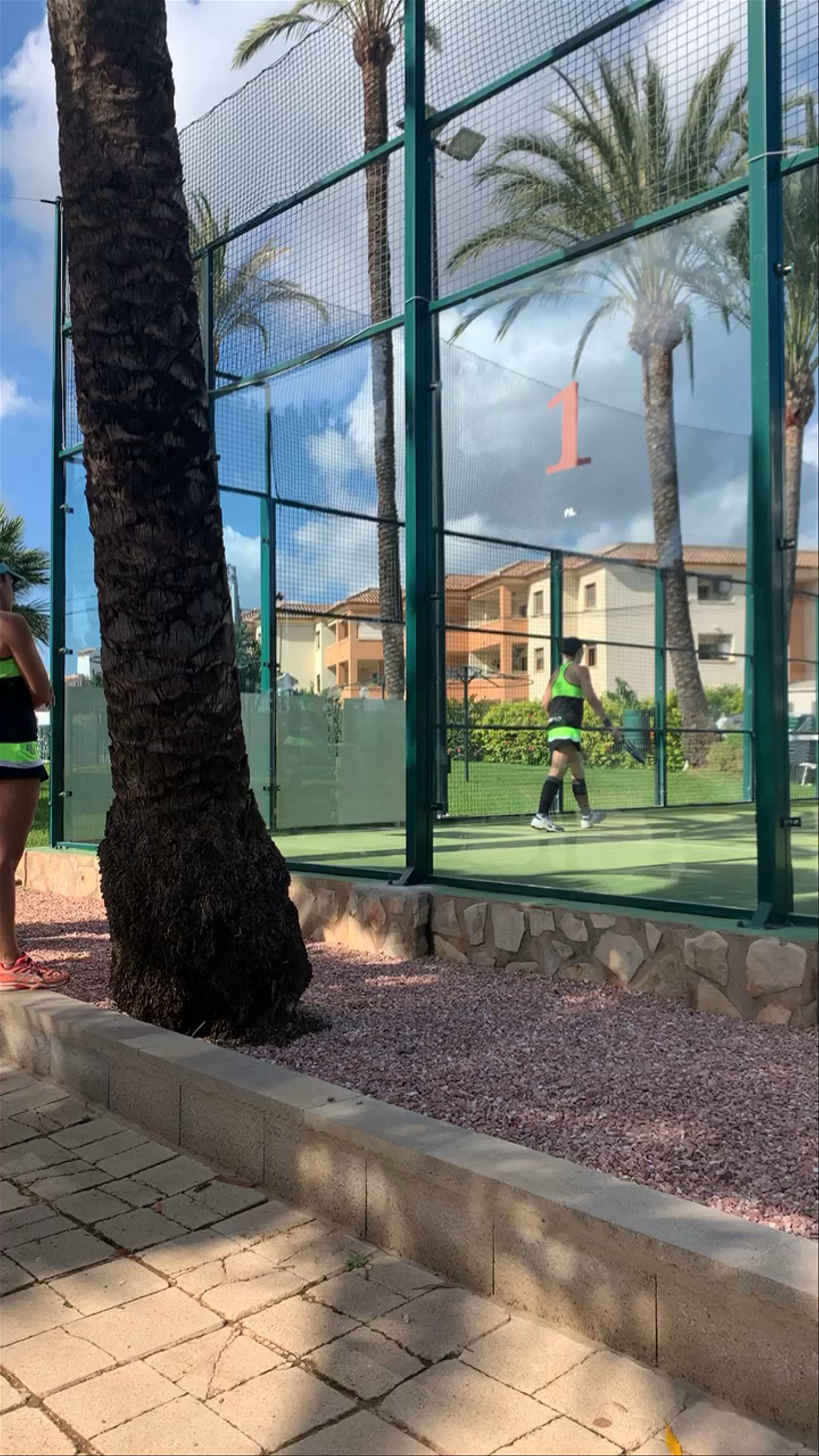Energetic Paddle Tennis Match at Club de Tenis Jávea, Spain