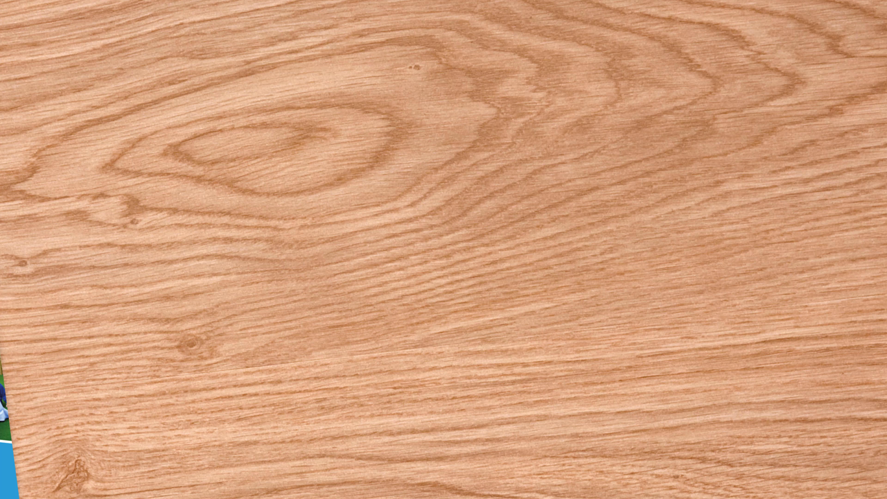 An image of a brochure on a wooden background