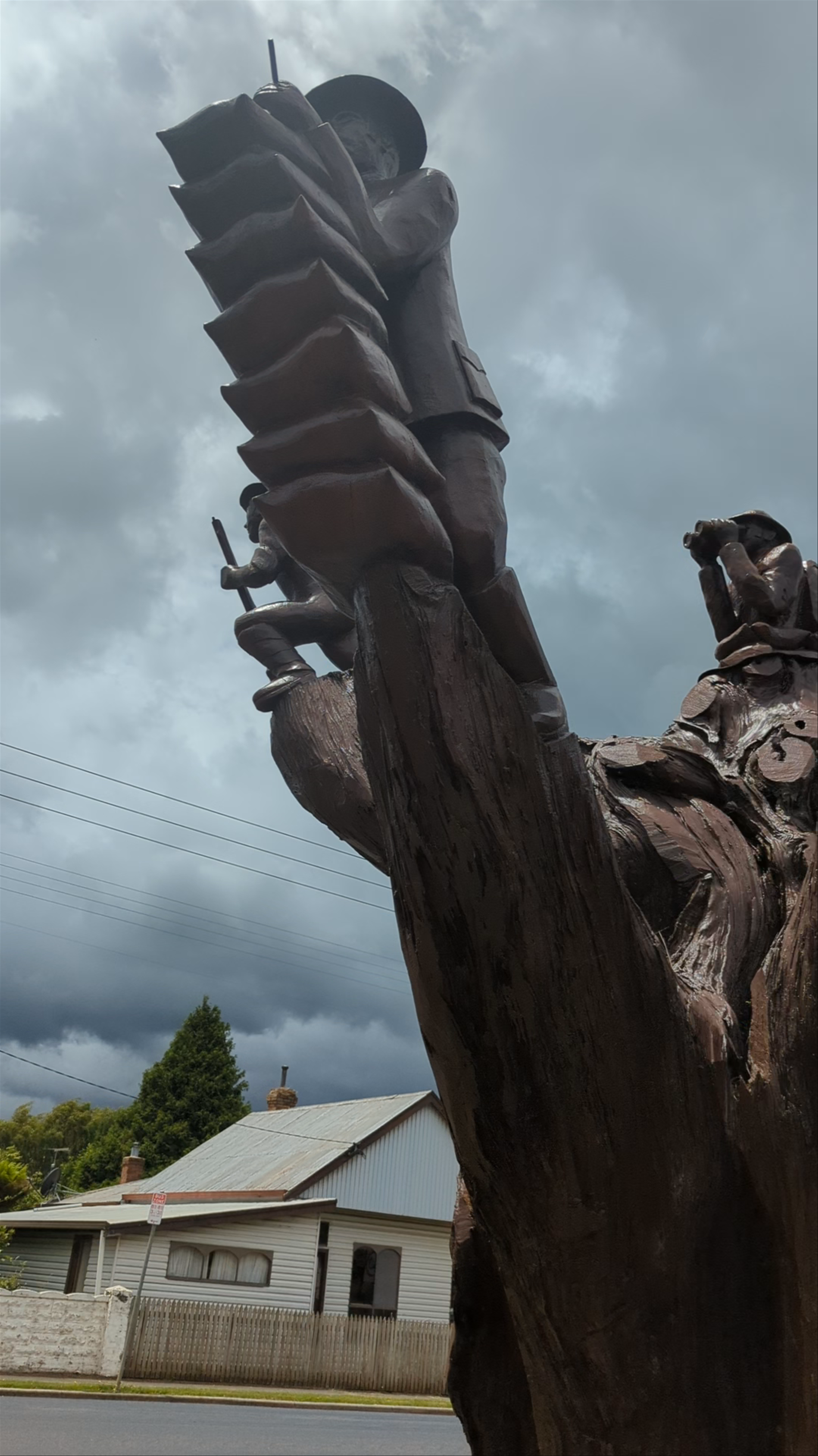 LEGERWOOD CARVED MEMORIAL TREES