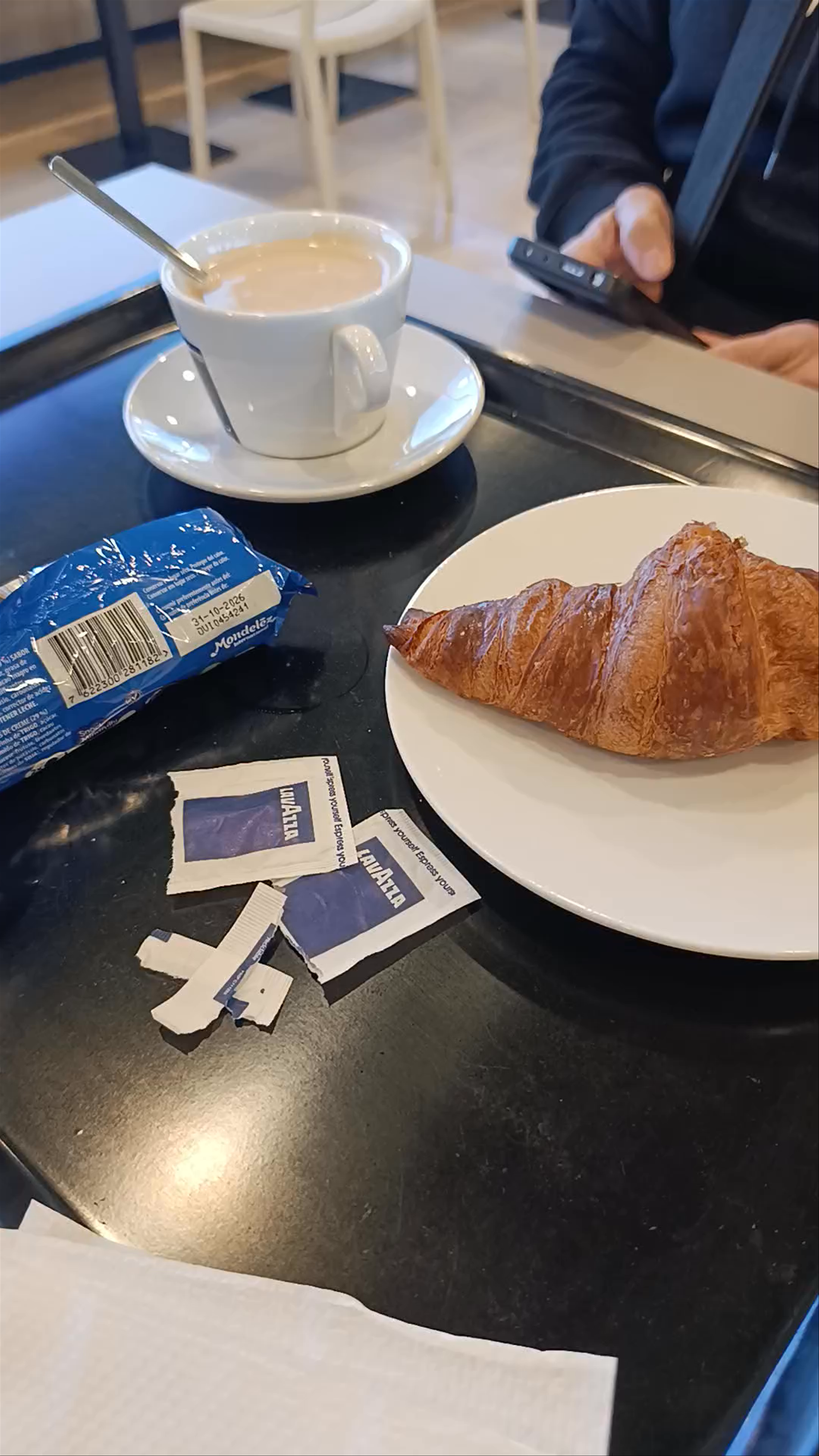 Morning Coffee and Pastry Break at Área de Servicio La Plana - S, Borriana
