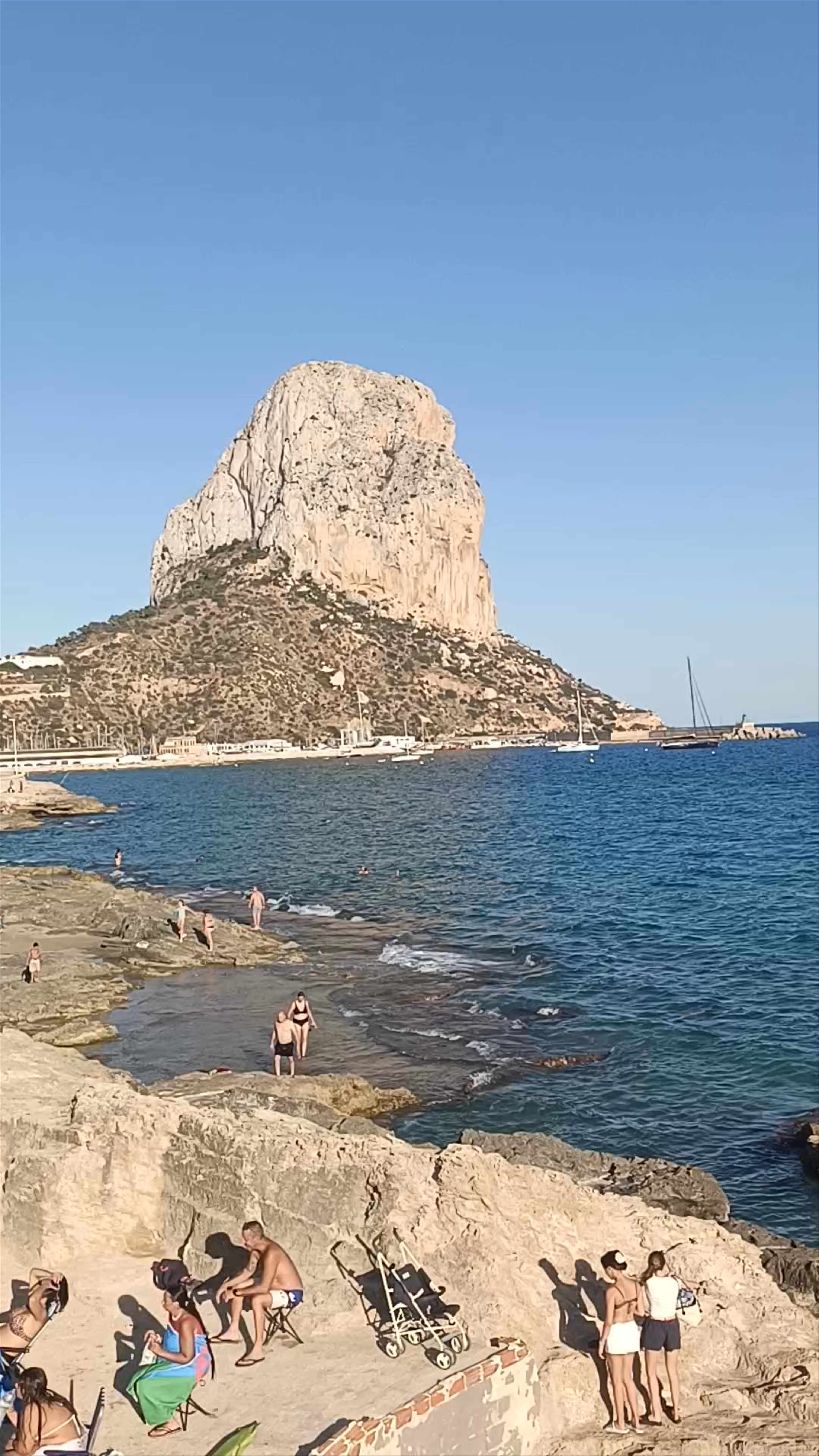 Sunny Beach Day at Piscinas Naturales, Calp, Spain