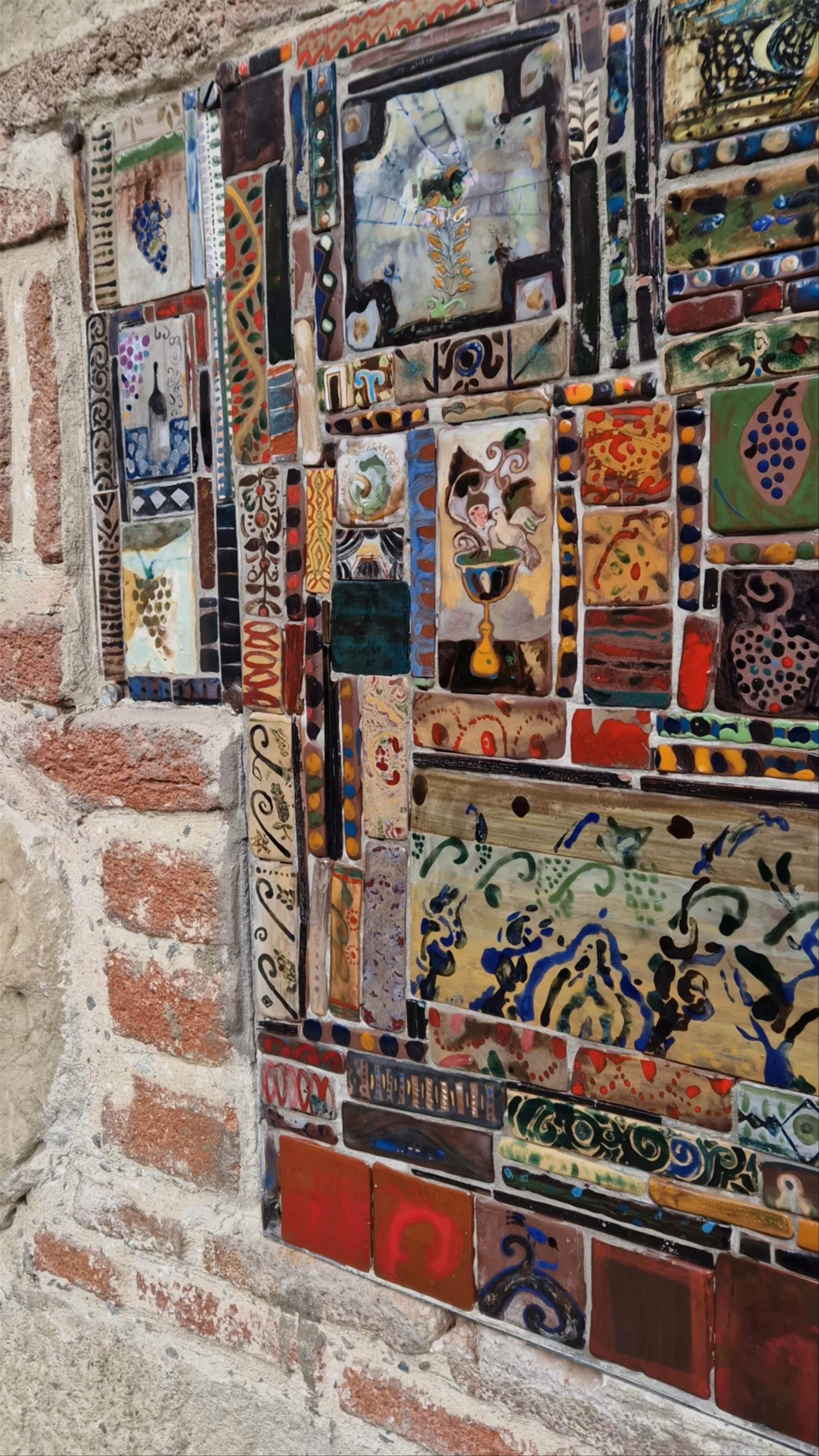 Mosaic Art Detail at The Clock Tower, Tbilisi