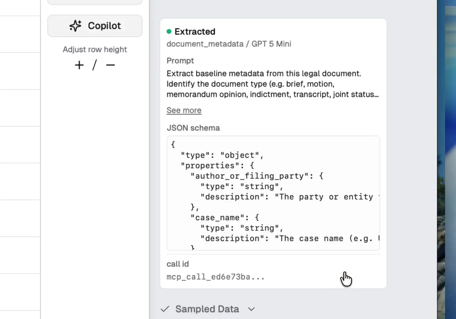 A tabular document review companion for your claude legal skill