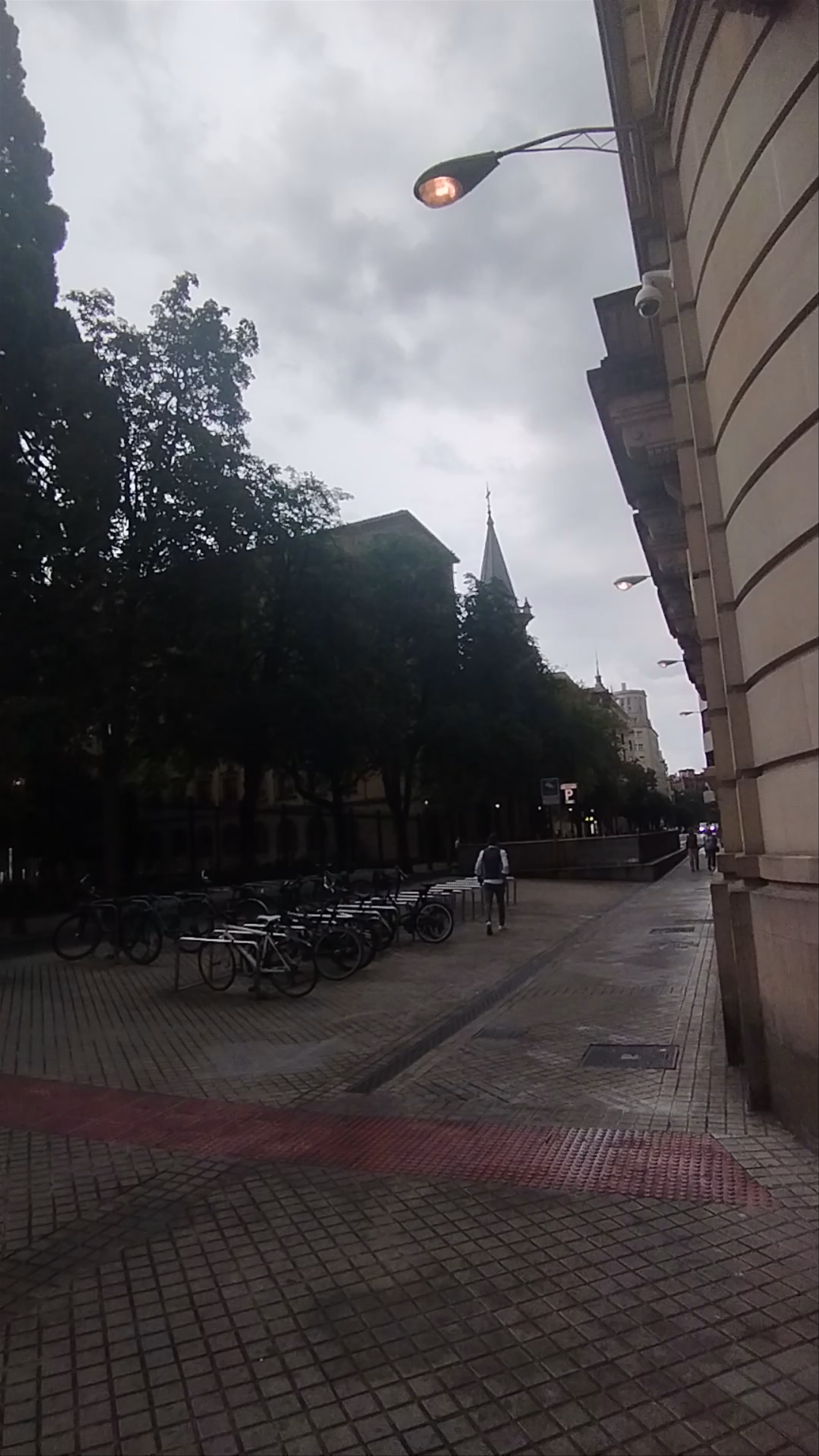 Evening Walk at Monumento a los Fueros, Pamplona