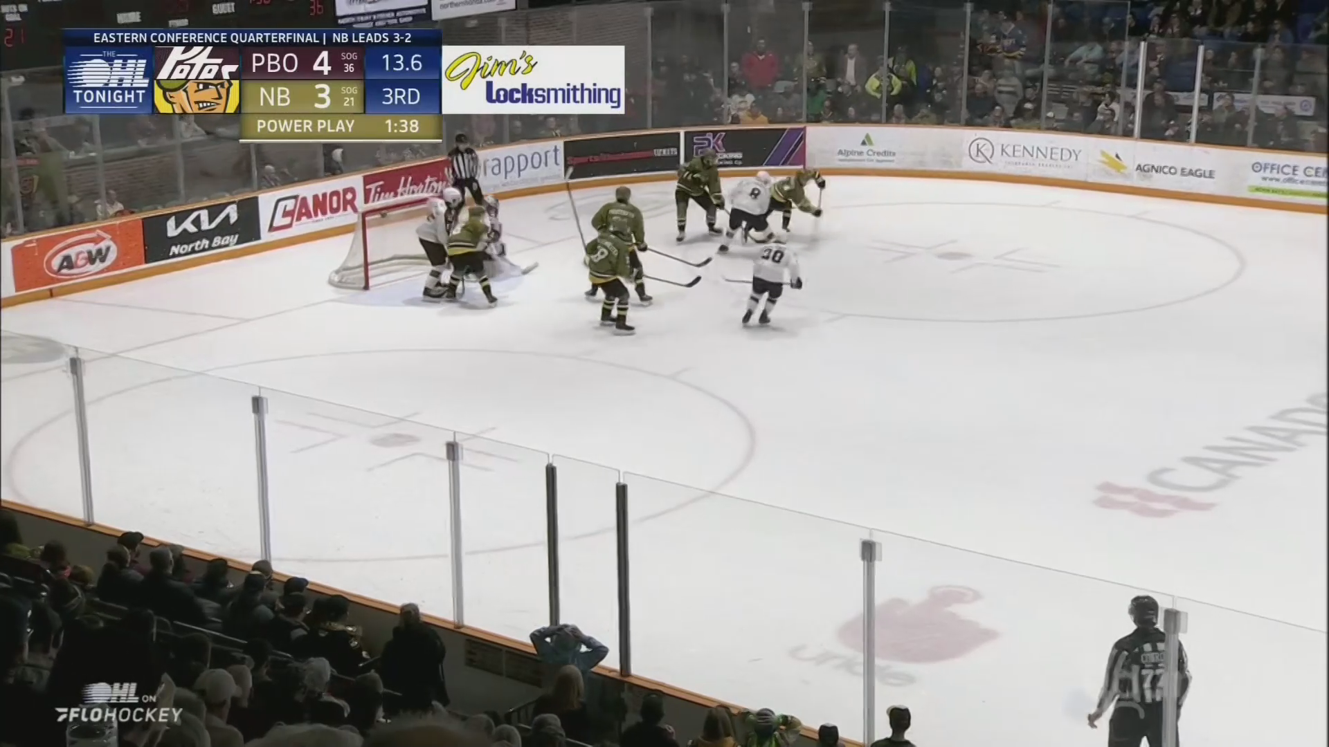 Kent Greer's Clutch PP Assist in dying seconds of Game 6 vs Peterborough