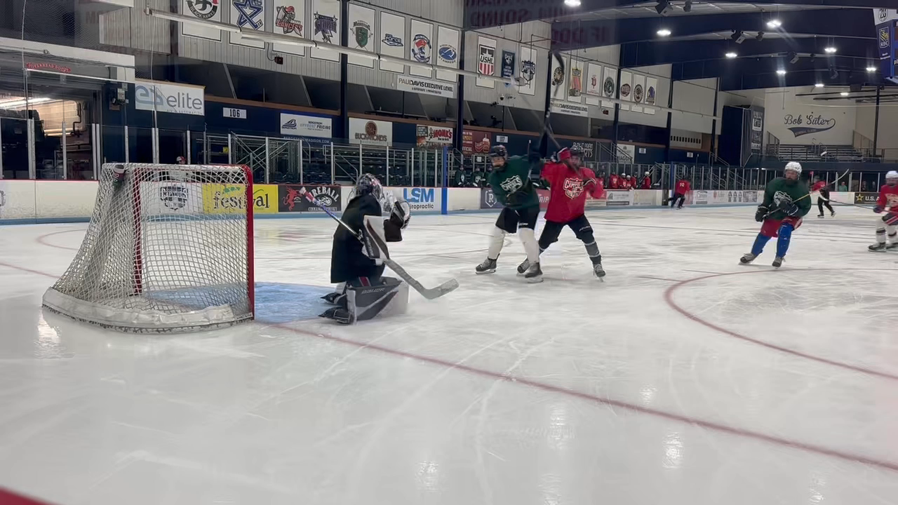 Parker Obney's Spectacular Glove Save | Ohio Blue Jackets 15U AAA