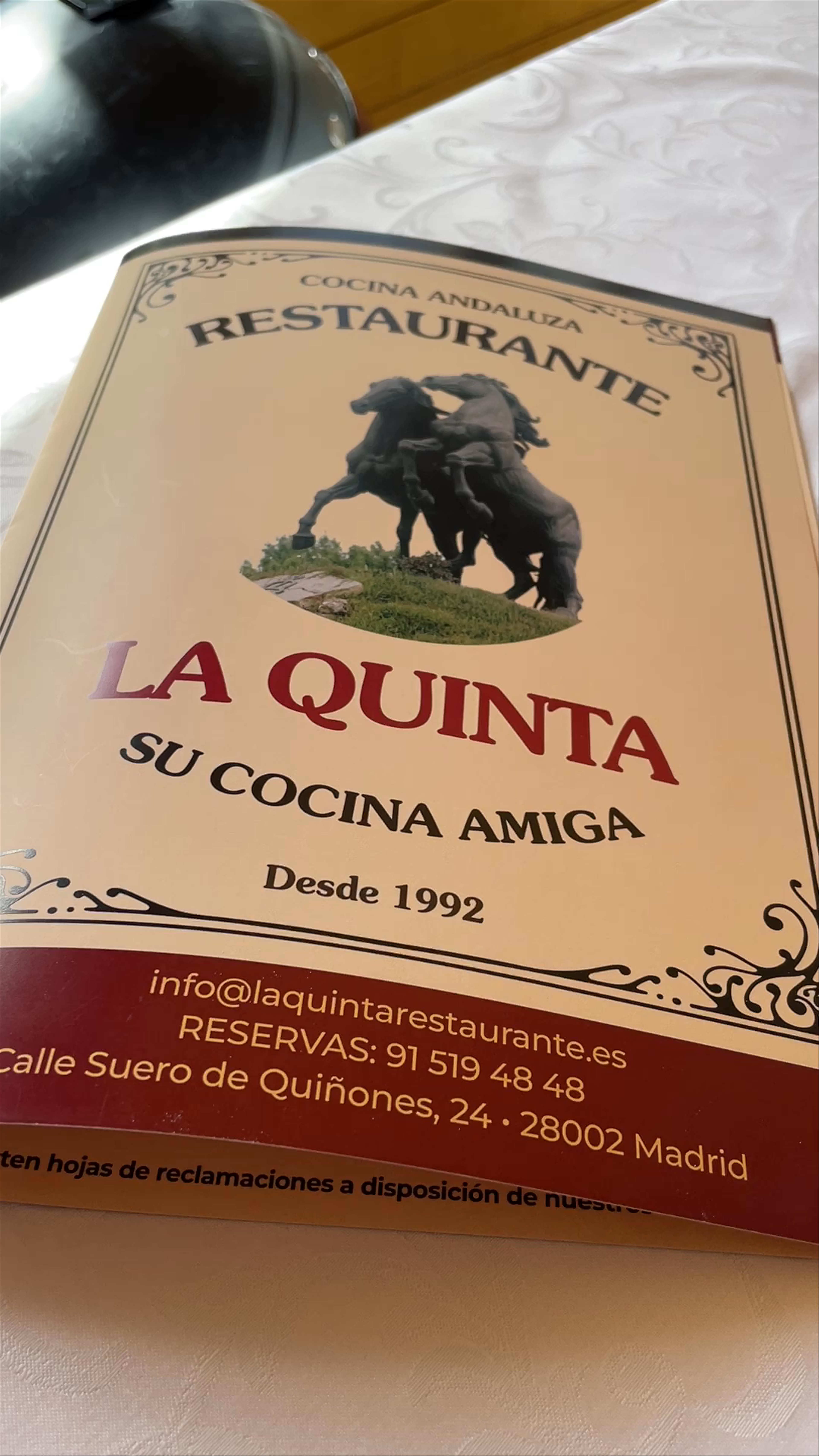 La Quinta Restaurante: Authentic Andalusian Cuisine in Madrid