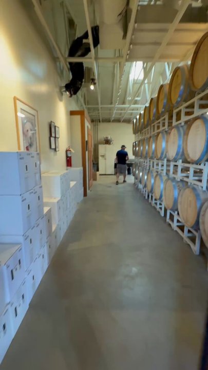 Hightower Cellars - Walking through the barrel room - Wineries Near Me - Benton City, Washington