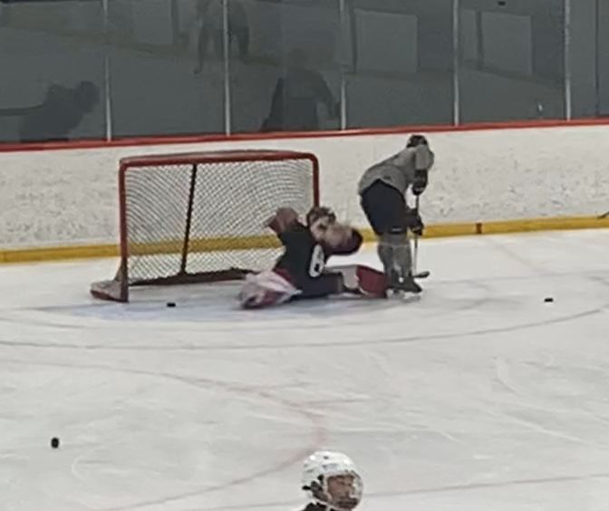 Roman Singh's Incredible Glove Save in Breakaway Drill