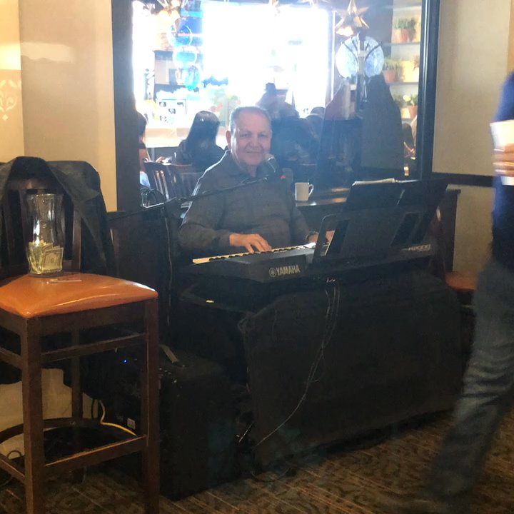 Julio's Cafe Corona - An older man playing live music at Julio's...who kept smiling!!! - Mexican Near Me - El Paso, Texas