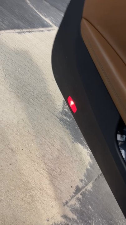 Rebel Stores - Oil spill absorbent left at pump on the floor - Gas Stations Near Me - Las Vegas, Nevada