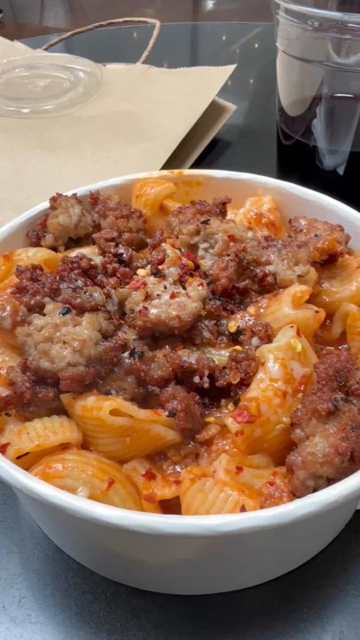 De Nunno - Piping hot! Fresh rigatoni with sausage and Bolognese! - Italian Near Me - San Diego, California