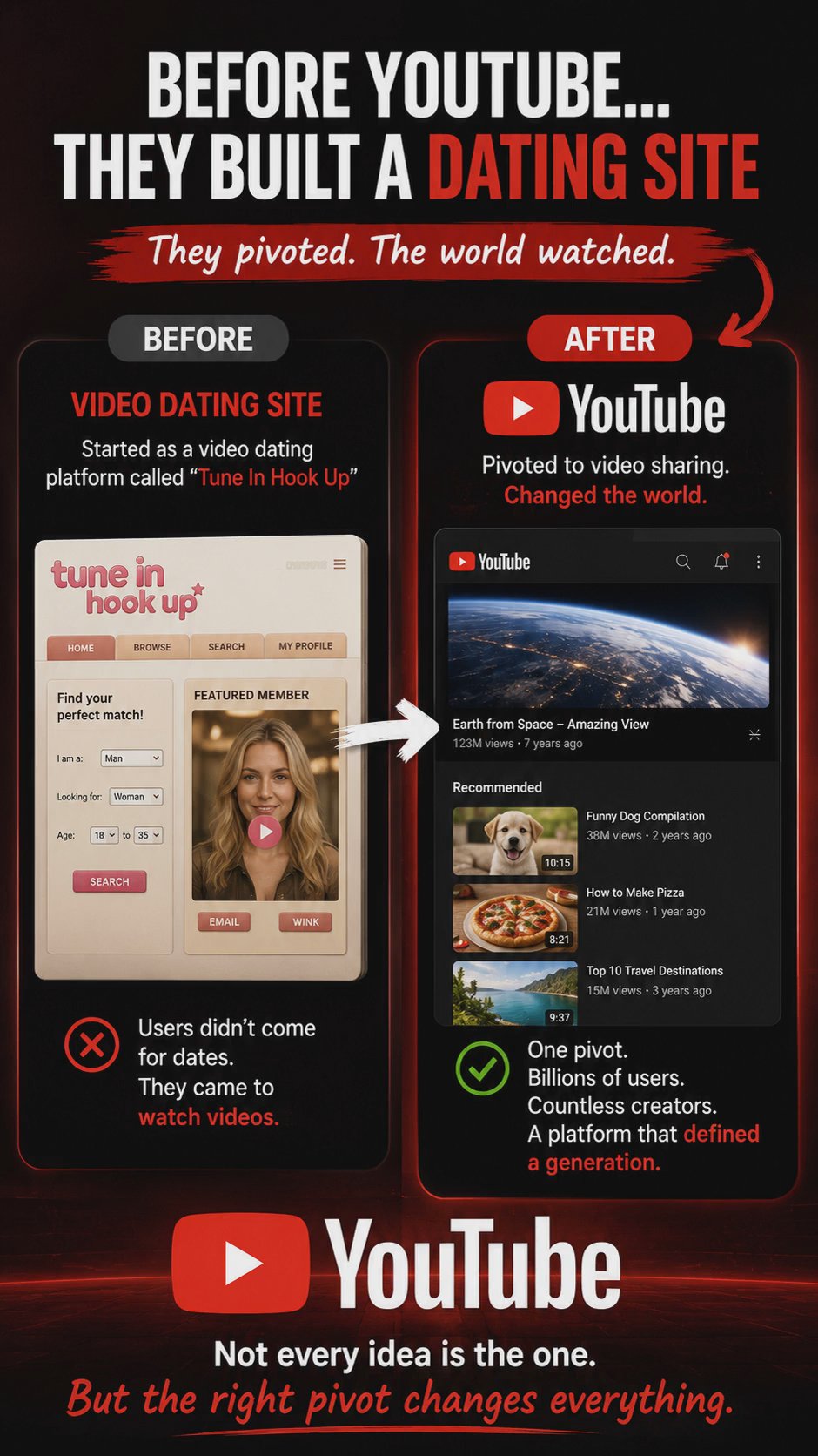 Before Youtube was a dating site. #youtube