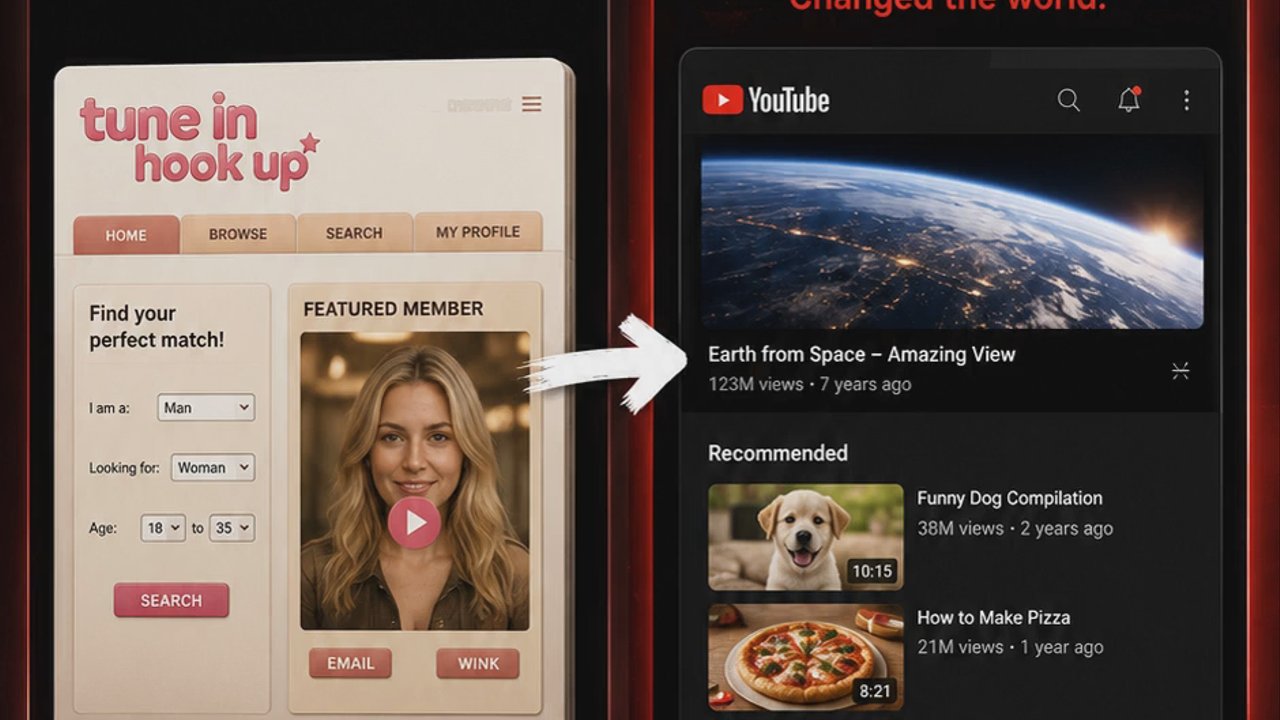 Before Youtube was a dating site. #youtube