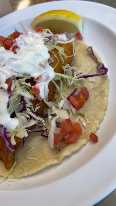 Mariscos Del Rey - Fish tacos. Huge - Mexican Near Me - Fresno, California