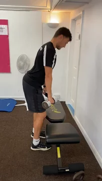 Bench/Step Deadlift - Dumbbells