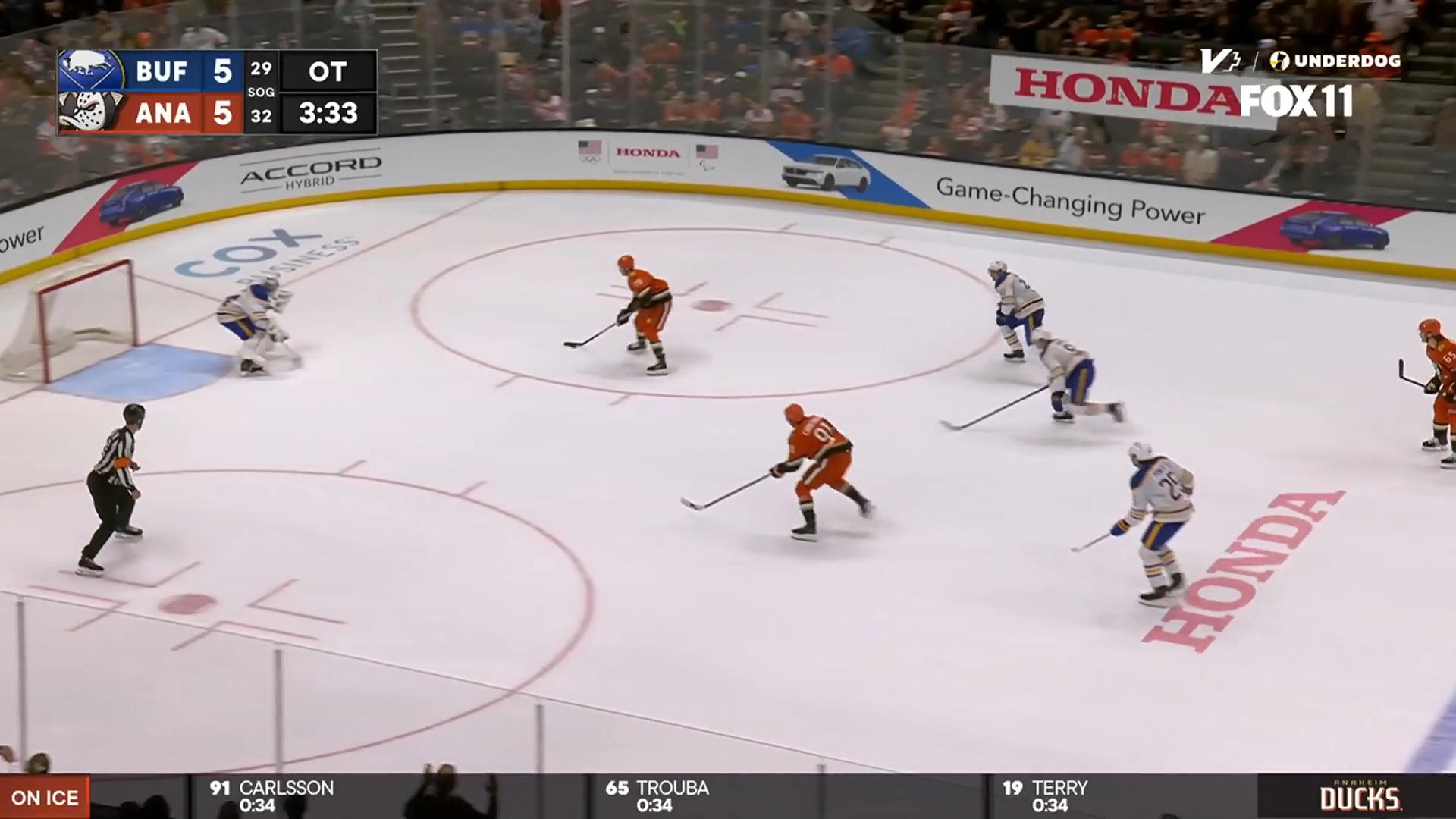 Terry cuts through three defenders for the 4-2 goal, then wins it in overtime · Mar 22, 2026