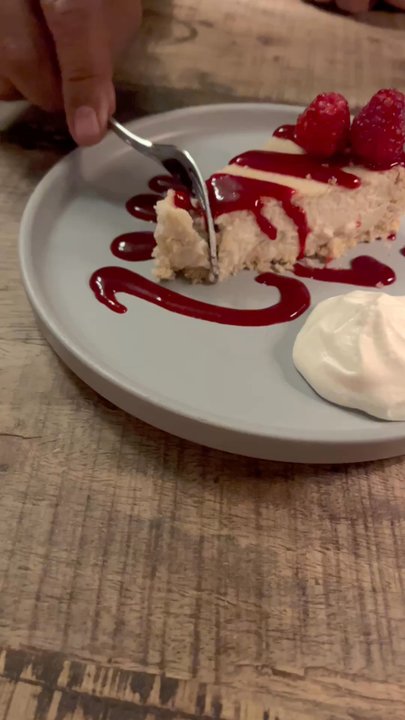Foxfire Mountain House Bar - Berry On Top: (Lemon+Vanilla Bean Cheesecake) - Bars Near Me - Mount Tremper, New York