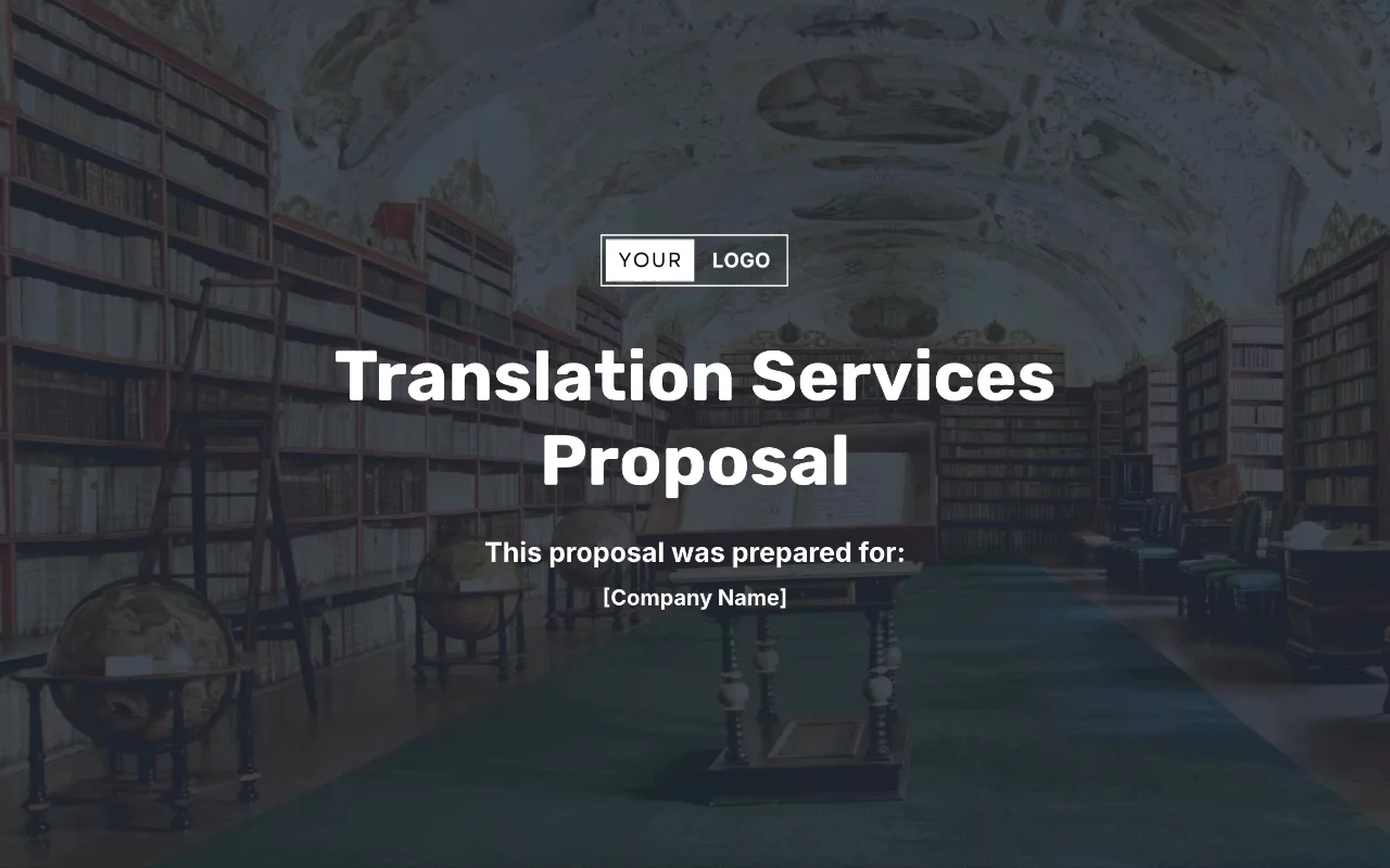 Preview of Translation Services Proposal Template