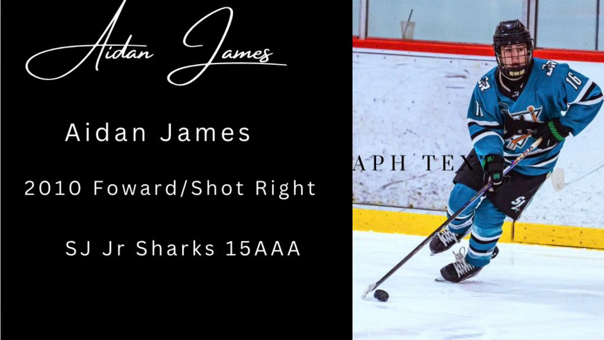 Aidan James: Highlight Reel from San Jose Jr. Sharks 15U AAA