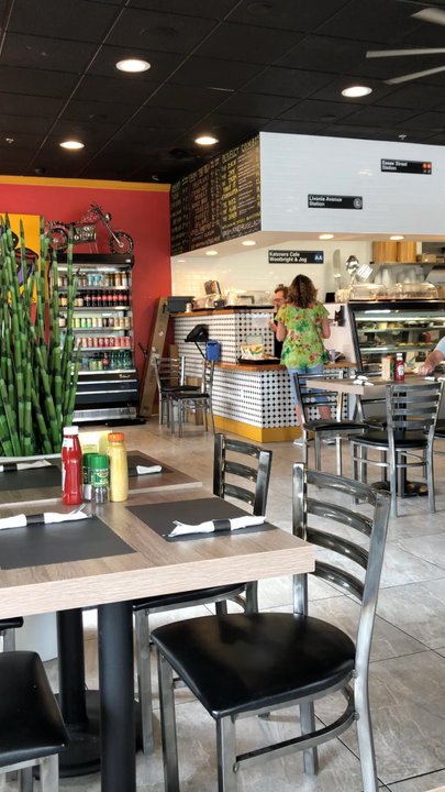 Jax Bistro & Bar - Having a late lunch great place to catch news café in Boynton Beach Florida - Delis Near Me - Boynton Beach, Florida