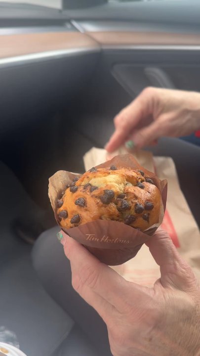 Tim Hortons - Chocolate chip muffin - Donuts Near Me - Atlanta, Georgia