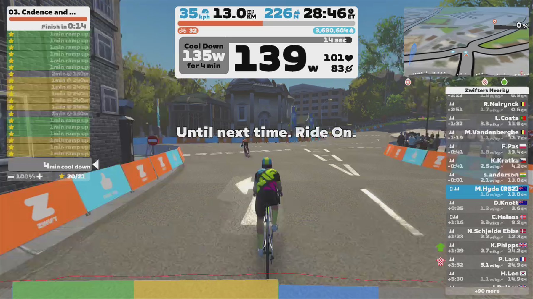 Zwift - 03. Cadence and Cruise [Lite] in Yorkshire