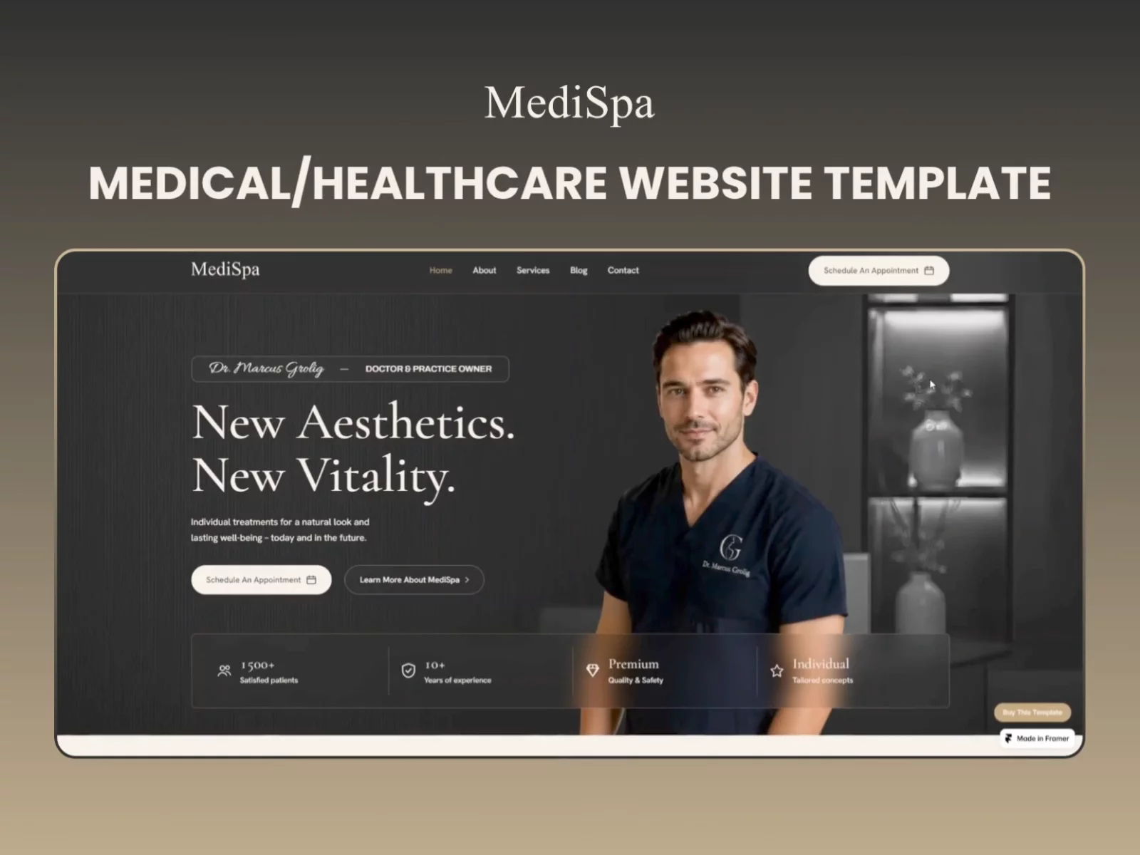 Med/Spa/Healthcare owners, your treatments deserve the spotlight. Meet MediSpa - a modern Framer template for aesthetic clinics.Preview: https://medispa.framer.ai/#medispa #framer #framertemplate #medspa #aestheticclinic