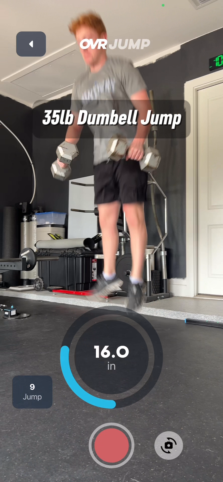 Brady Warrington's Off-Ice Training: 35lb Dumbbell Jump Power